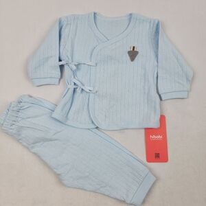 NWT baby blue ribbed newborn outfit